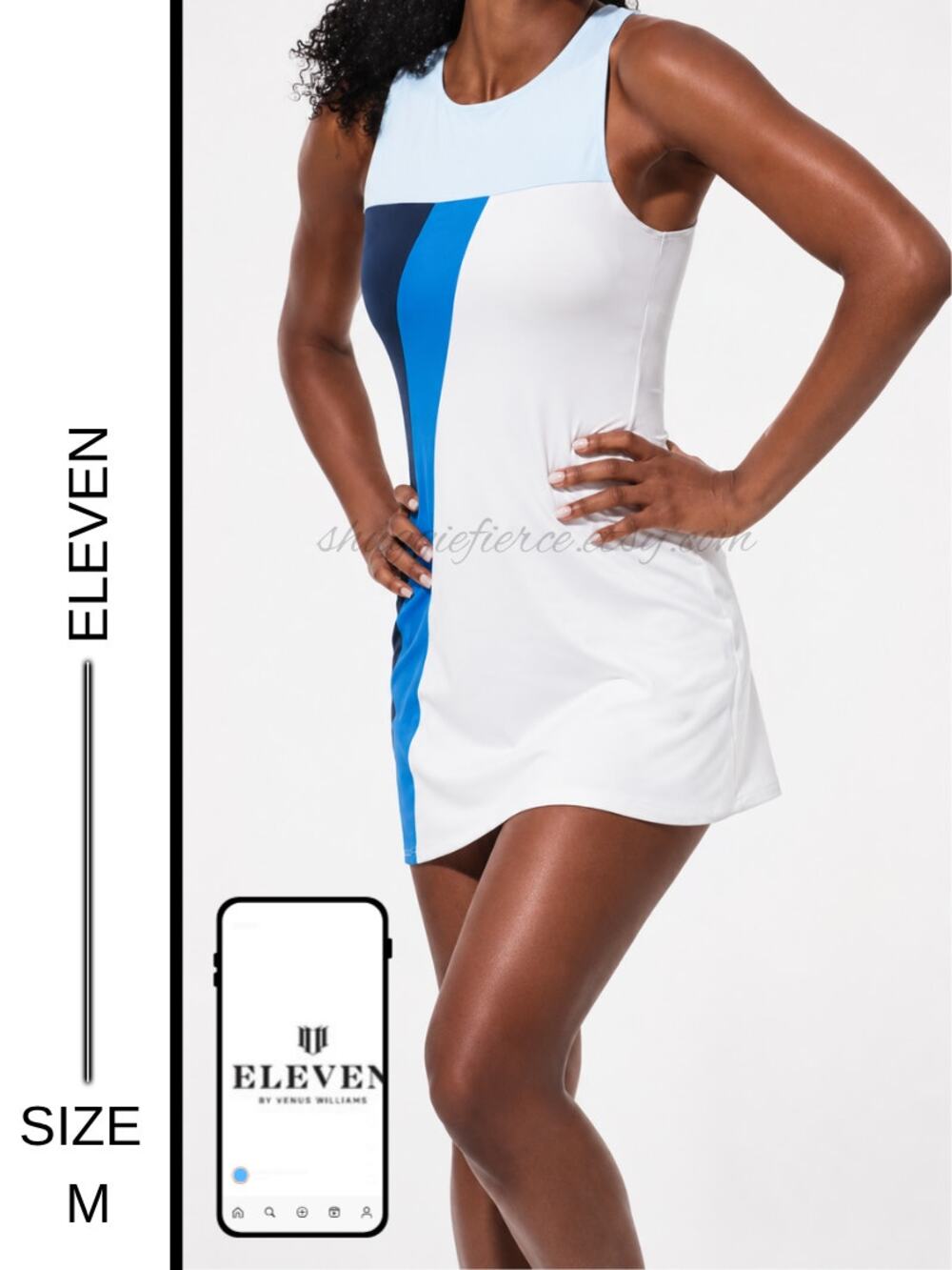 MSRP $108 ⭐️ NWT EleVen by Venus Williams Colorblock Workout Dress – M ⭐️